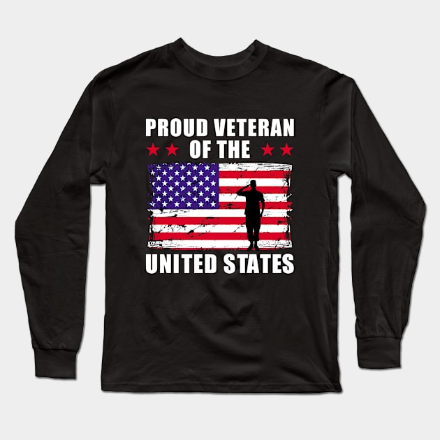 Veterans Day Thank You American Proud Veteran army Long Sleeve T-Shirt by loveshop